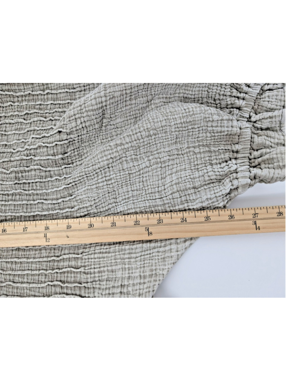 Three Bird Nest Dress Quinn Puff Sleeve Sz S Ash Gray Boho Peasant Lagenlook - Picture 9 of 11